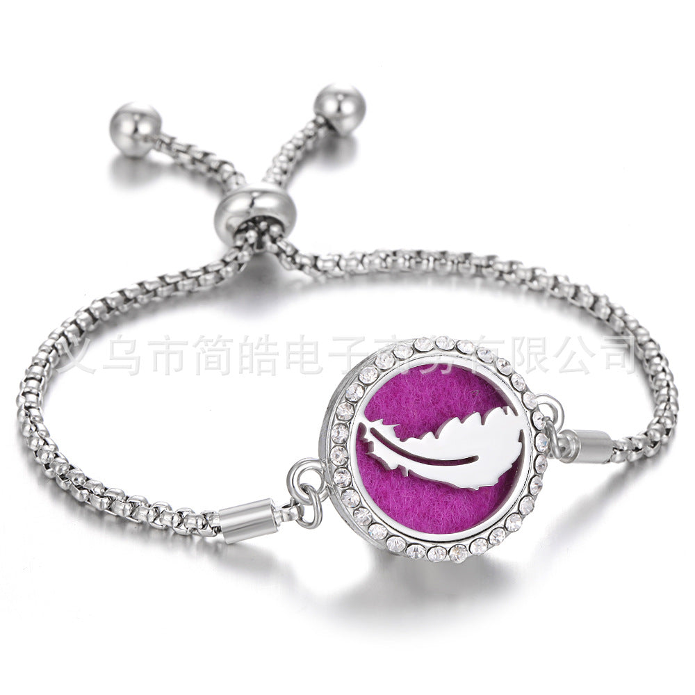 Wholesale Stainless Steel Tree of Life Hollow Aromatherapy Bracelet